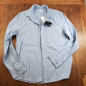 And Now This light blue button down shirt